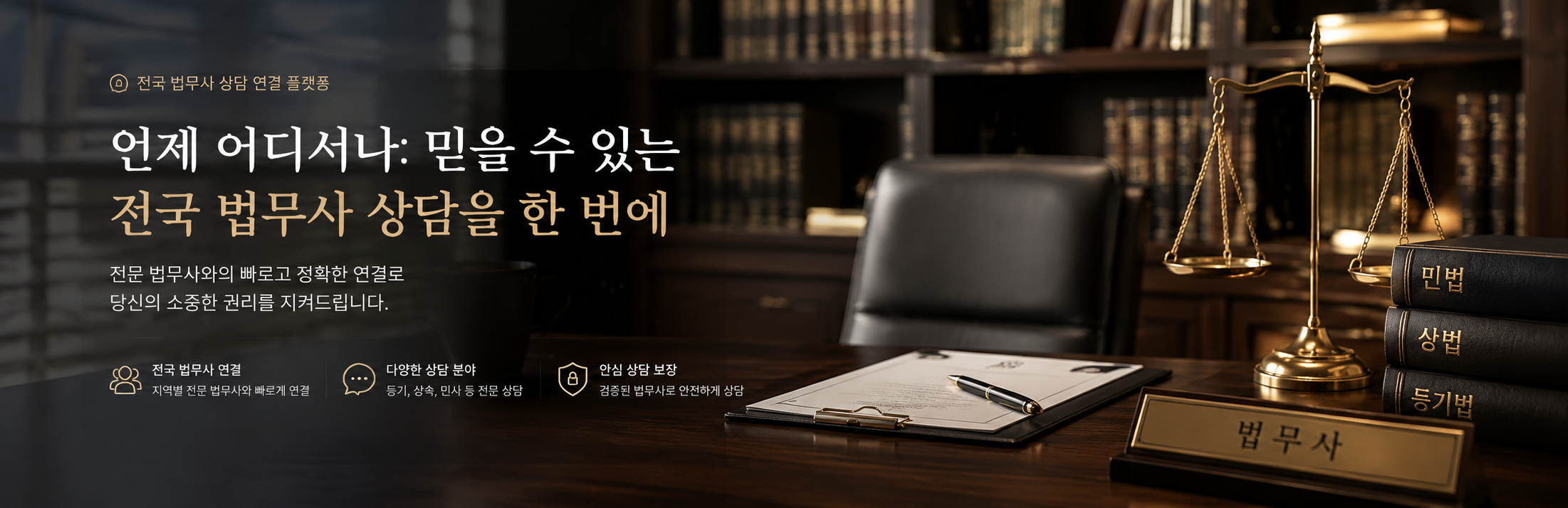 전국 법무사 상담 정보 허브 메인 배너